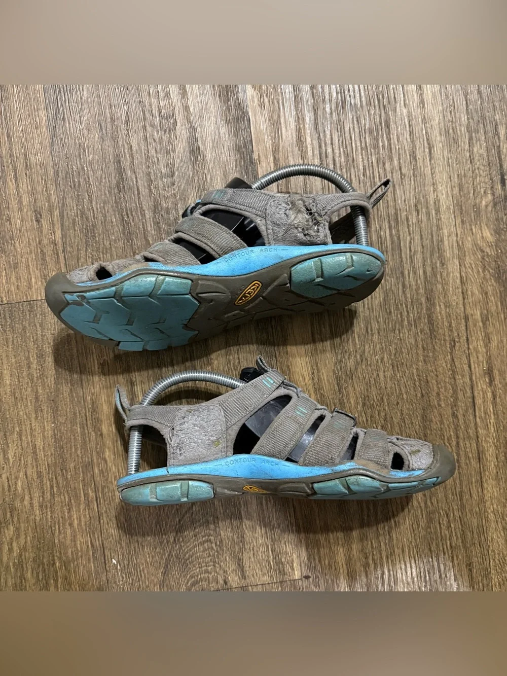 KEEN Cypress Women’s Size 5 Gray Blue Waterproof Hiking Sandals
